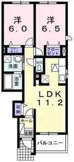 フィオーレⅡ【1階】の間取り