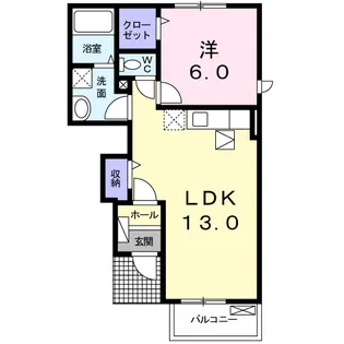 セレーネ【1階】の間取り