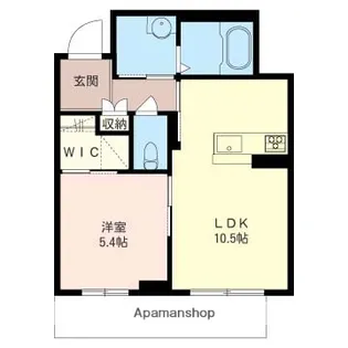 フェアリード更級【202号室】の間取り