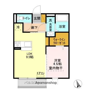 千葉県千葉市緑区おゆみ野3丁目【アパート】の間取り