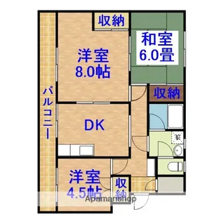 レインボーハウス有秋台西C38棟【3階】の間取り