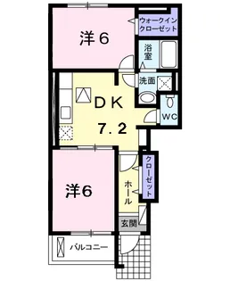フォレストⅥ【1階】の間取り