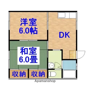 フラワーハイツⅡ【202号室】の間取り