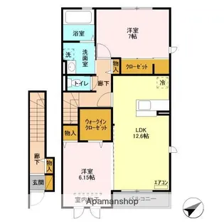 グランドゥール A【2階】の間取り