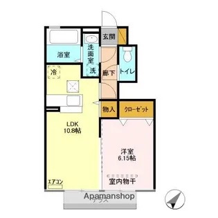 サニーフラット【1階】の間取り