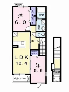 アプローズ【2階】の間取り