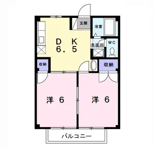 コーポ富士見【2階】の間取り