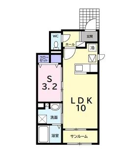アバンツァートⅡ【1階】の間取り