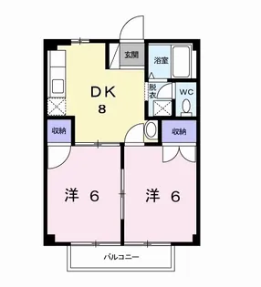 チェリーハイツNO2【2階】の間取り