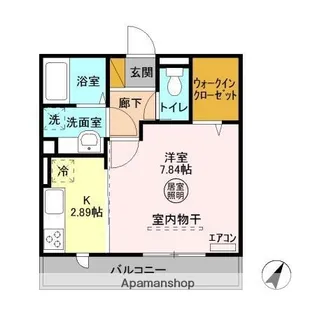 マノワール ブリーズ(MANOIR BRISE) B棟【202号室】の間取り