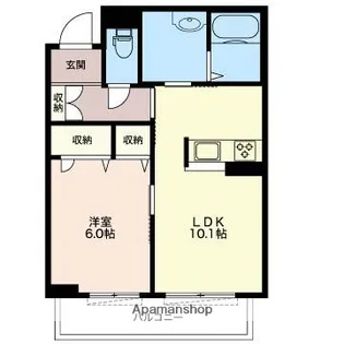 1LDKの間取り画像