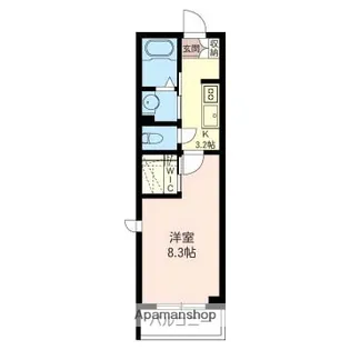 ルピナス【207号室】の間取り