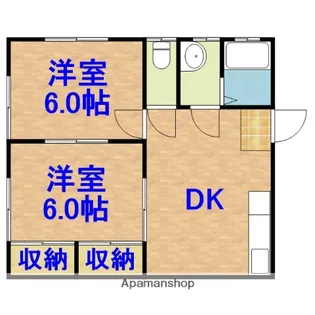 マルサンハイツC棟【201号室】の間取り