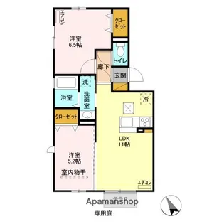 ベルメゾンちはら【1階】の間取り