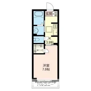 ルナリア【107号室】の間取り