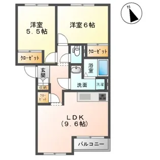 シティルミナスⅥ【1階】の間取り