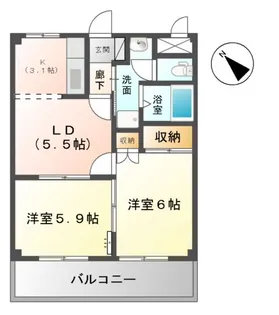 フォレストガーデン【2階】の間取り