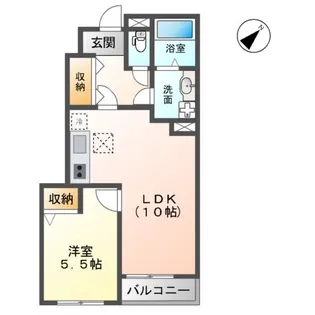 URBAN LUTHETA【1階】の間取り