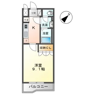 ウィングコート【2階】の間取り