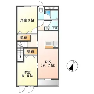 アクアブロー【2階】の間取り