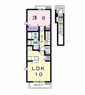 アルカンシェル市原 C【2階】の間取り