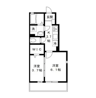 ルミエール【101号室号室】の間取り