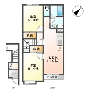 フェルマータ【2階】の間取り