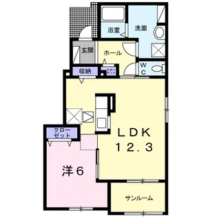 ブロフーモ【1階】の間取り
