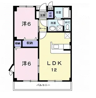 ロイアルハイツ【2階】の間取り