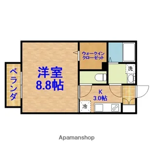 パレス茂原Ⅲ【2階】の間取り