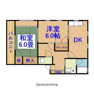 ファミリープラザE【2階】の間取り