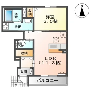 SUNNYWELL HAYANO【1階】の間取り