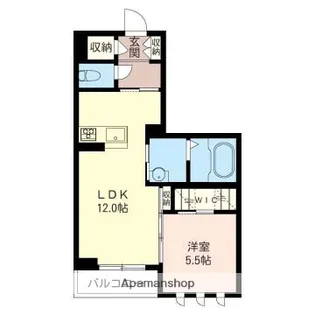 PRESTIGE(プレステージ)【207号室】の間取り