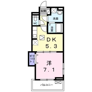 プランドール【1階】の間取り