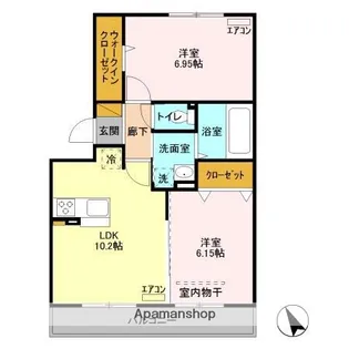 ラファエル【2階】の間取り