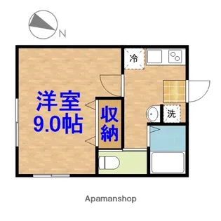 ハウスカーマイン【1階】の間取り