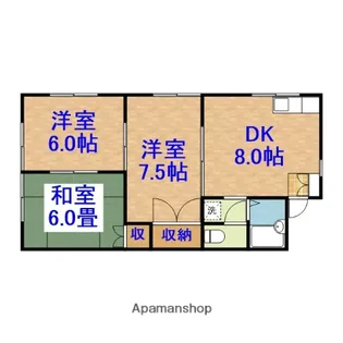 ヴィラローズ【102号室】の間取り