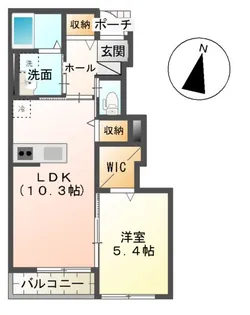 NFコーポ1号館【1階】の間取り