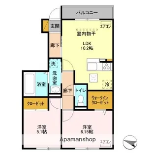 LA CRECE SW【1階】の間取り