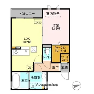 千葉県千葉市緑区おゆみ野有吉【アパート】の間取り