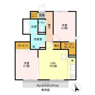 ひよどりパーク A【1階】の間取り