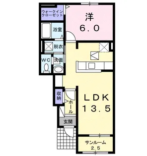 モーニング グロウ【1階】の間取り