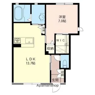 ラスティ【103号室】の間取り