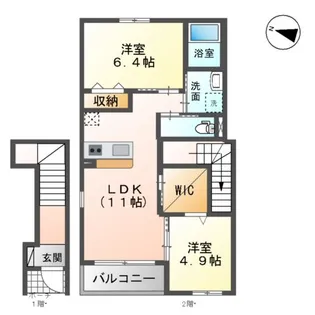 イト早野パレス【2階】の間取り
