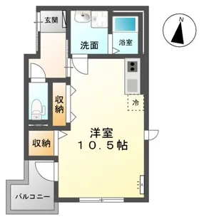 メゾン・ド・エーグル【2階】の間取り