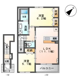 グランドソレーユ【2階】の間取り