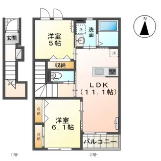 カステロ【2階】の間取り