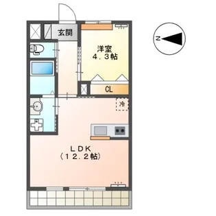 プランシュ【1階】の間取り