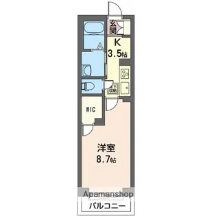 プリマヴェーラ【103号室】の間取り