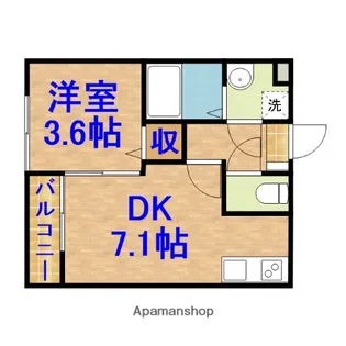ティアラ本千葉【1階】の間取り